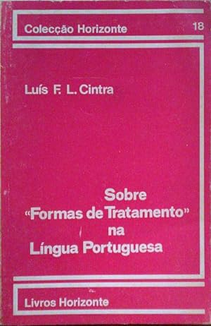 Seller image for SOBRE FORMAS DE TRATAMENTO NA LNGUA PORTUGUESA. for sale by Livraria Castro e Silva