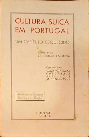 Seller image for CULTURA SUA EM PORTUGAL, UM CAPTULO ESQUECIDO. for sale by Livraria Castro e Silva