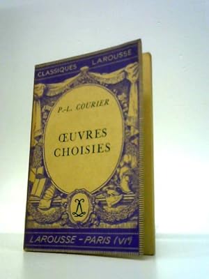 Seller image for Oeuvres Choisies for sale by World of Rare Books