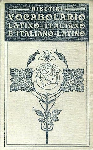 Bild des Verkufers fr Vocabolario latino-italiano e italiano-latino zum Verkauf von Librodifaccia