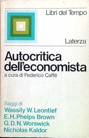 Immagine del venditore per Autocritica dell'economista venduto da Librodifaccia