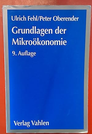 Immagine del venditore per Grundlagen der Mikrokonomie. 9. Auflage. venduto da biblion2