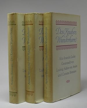 Bild des Verkufers fr Des Knaben Wunderhorn. Alte deutsche Lieder : 3 Bnde / gesammelt von Ludwig Achim von Arnim und Clemens Brentano ; hrsg. von Hans-Gnther Thalheim zum Verkauf von Schrmann und Kiewning GbR