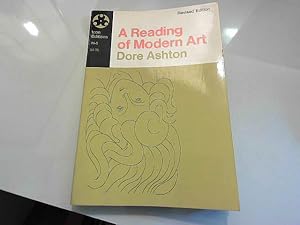 Bild des Verkufers fr A Reading of Modern Art. zum Verkauf von JLG_livres anciens et modernes
