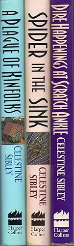Immagine del venditore per A Plague of Kinfolks [AND] Spider in the Sink [AND] Dire Happenings at Scratch Ankle. 3 Kate Mulkay Mysteries One of three titles inscribed and signed. venduto da Americana Books, ABAA