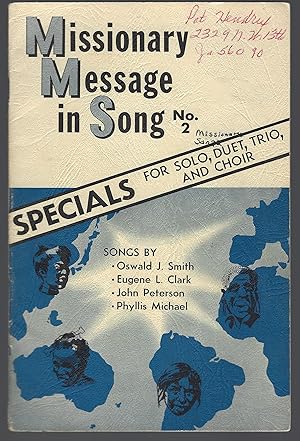 Immagine del venditore per Missionary Message in Song 2: Specials for solo duet trio and choir venduto da The Eclectic Eccentric
