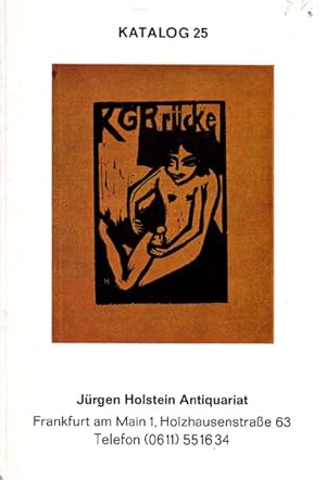 Bild des Verkufers fr Sammlung von 22 Katalogen des Antiquariat Holstein zum Thema Kunstgeschichte. Antiquariat Jrgen Holstein, 1970-1986. zum Verkauf von Antiquariat Querido - Frank Hermann