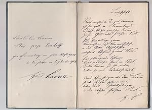 Eigenhändige Widmung mit Gedicht m.U. 1913, in: Gedichte. 2. vermehrte Auflage.