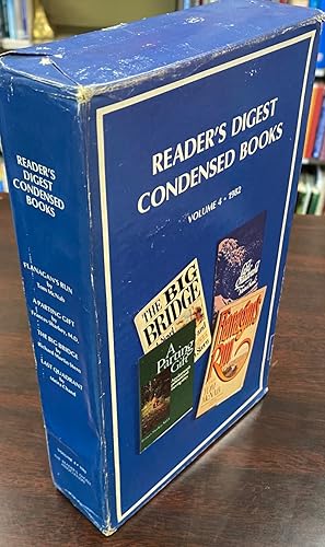 Seller image for Flanagans Run/ A Parting Gift/ The Big Bridge/ Last Quadrant [Reader's Digest Condensed Books; Volume 4, 1982] for sale by BookMarx Bookstore