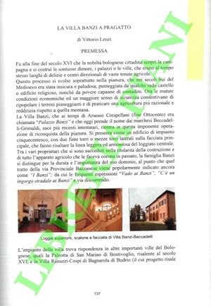 Bild des Verkufers fr La Villa Banzi a Pragatto. zum Verkauf von Libreria Piani