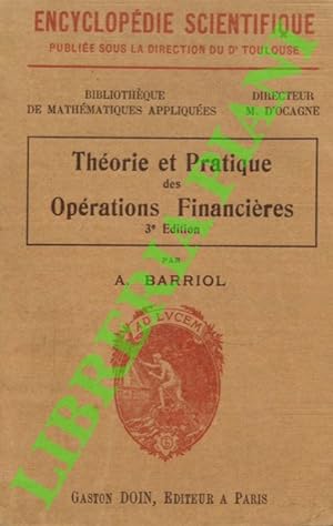 Théorie et Pratique des Opérations Financières.