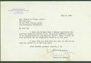 typed letter signed