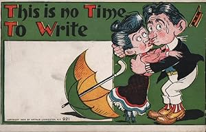 Seller image for No Time to Write postcard: Kiss Me Quick: There's a Cartoonist Watching Us for sale by Mobyville