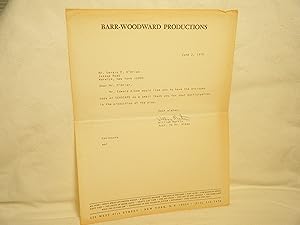 Seller image for Typed Letter Signed for sale by curtis paul books, inc.