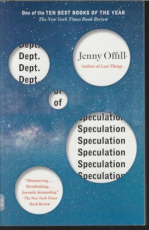 Seller image for DEPT. OF SPECULATION for sale by Books from the Crypt