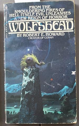 Seller image for WOLFSHEAD. >>> Includes; The Black Stone; The Valley of the Worm; Wolfshead; The Fire of Asshurbanipal; The House of Arabu; The Horror from the Mound; The Cairn on the Headland for sale by Comic World