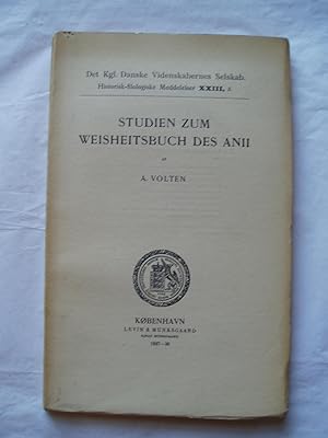 Studien zum Weisheitsbuch des Anii