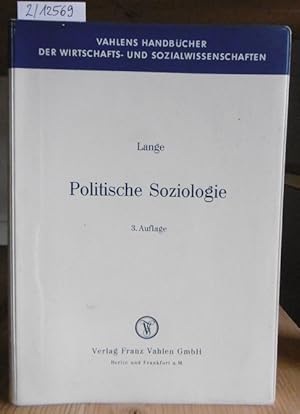 Bild des Verkufers fr Politische Soziologie. 3.Aufl., zum Verkauf von Versandantiquariat Trffelschwein