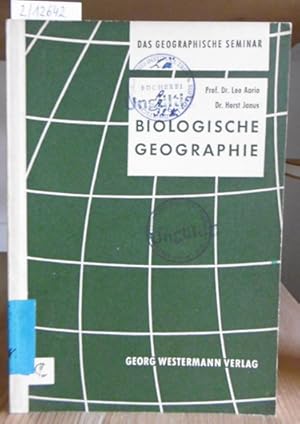 Bild des Verkufers fr Biologische Geographie. 2.,verb.Aufl., zum Verkauf von Versandantiquariat Trffelschwein