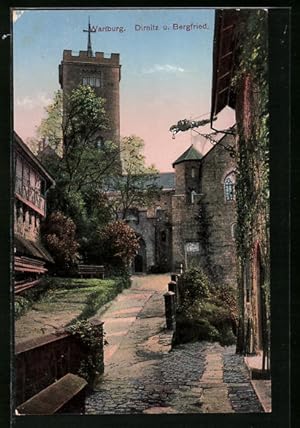 Ansichtskarte Wartburg, Dirnitz und Bergfried