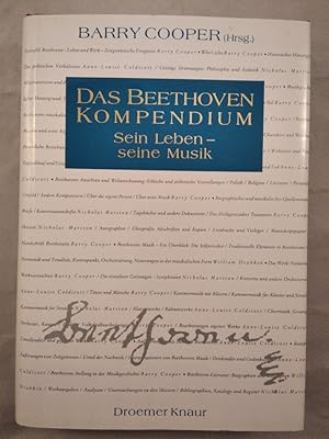 Bild des Verkufers fr Das Beethoven Kompendium - Sein Leben, seine Musik. zum Verkauf von KULTur-Antiquariat