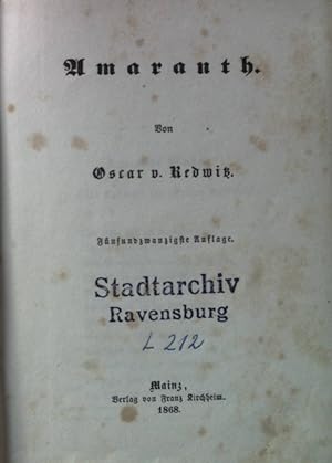 Bild des Verkufers fr Amaranth. zum Verkauf von books4less (Versandantiquariat Petra Gros GmbH & Co. KG)