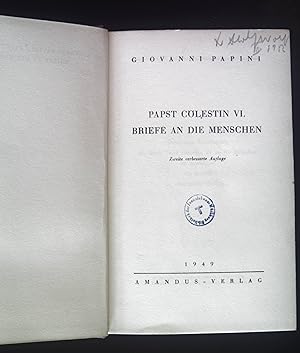 Bild des Verkufers fr Papst Clestin VI.: Briefe an die Menschen zum Verkauf von books4less (Versandantiquariat Petra Gros GmbH & Co. KG)