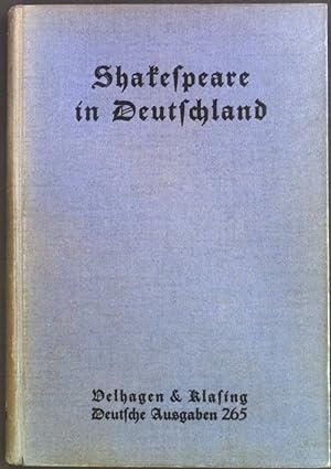 Image du vendeur pour Shakespeare in Deutschland. Deutsche Ausgaben, Band 265 mis en vente par books4less (Versandantiquariat Petra Gros GmbH & Co. KG)