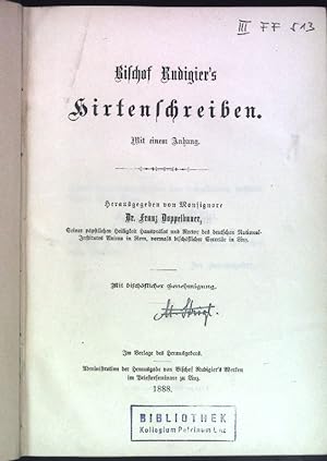 Seller image for Bischof Rudigier s Hirtenschreiben mit einem Anhang. for sale by books4less (Versandantiquariat Petra Gros GmbH & Co. KG)