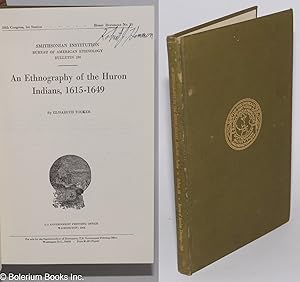 Image du vendeur pour An ethnography of the Huron Indians, 1615 - 1649 mis en vente par Bolerium Books Inc.