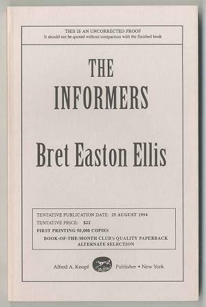 Imagen del vendedor de The Informers a la venta por Between the Covers-Rare Books, Inc. ABAA