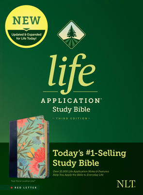 Immagine del venditore per NLT Life Application Study Bible, Third Edition (Red Letter, Leatherlike, Teal Floral) (Leather / Fine Binding) venduto da BargainBookStores