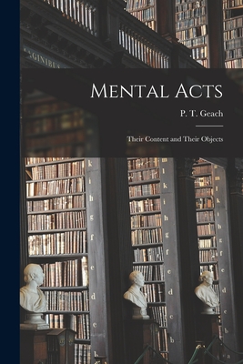 Bild des Verkufers fr Mental Acts: Their Content and Their Objects (Paperback or Softback) zum Verkauf von BargainBookStores