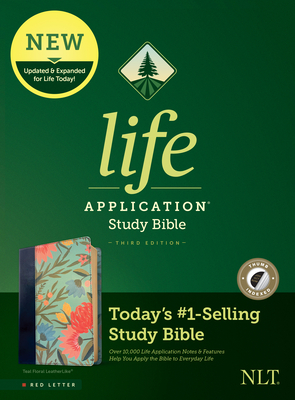Immagine del venditore per NLT Life Application Study Bible, Third Edition (Red Letter, Leatherlike, Teal Floral, Indexed) (Leather / Fine Binding) venduto da BargainBookStores