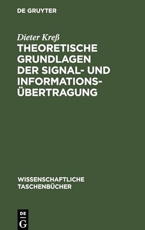Bild des Verkufers fr Theoretische Grundlagen der Signal- und Informationsbertragung zum Verkauf von AHA-BUCH GmbH