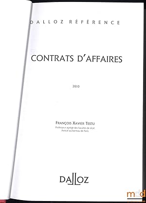 Seller image for CONTRATS D AFFAIRE, coll. Dalloz rfrence for sale by La Memoire du Droit