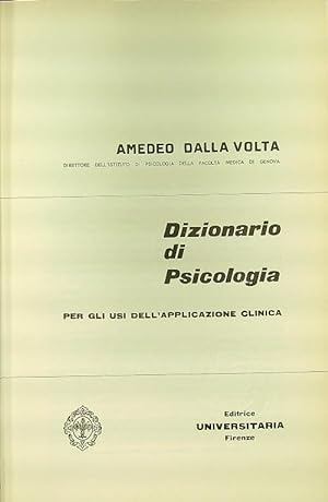 Imagen del vendedor de Dizionario di psicologia a la venta por Librodifaccia