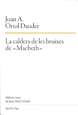 Seller image for LA CALDERA DE LES BRUIXES DE MACBETH (CATALN). for sale by Librera Smile Books