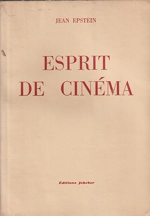 Imagen del vendedor de Esprit de Cinema a la venta por Libreria Giorgio Maffei