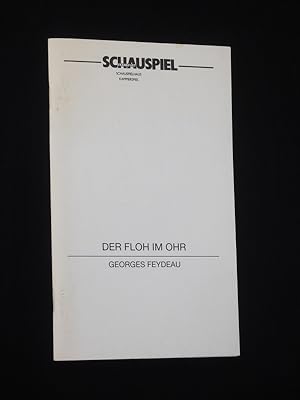 Bild des Verkufers fr Programmheft Schauspiel Frankfurt 1996/97. DER FLOH IM OHR von Feydeau. Insz.: Gnther Gerstner, Bhne/ Kostme: Susanne Thaler. Mit Thomas Thieme, Achim Buch, Friedrich-Karl Praetorius, Susanne Tremper, Katherina Lange, Eleonore Zetzsche, Eva Gosciejewicz, Renate Ehrenhfer, Jan Sarigiannidis, Wilfried Elste zum Verkauf von Fast alles Theater! Antiquariat fr die darstellenden Knste