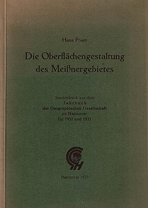 Bild des Verkufers fr Die Oberflchengestaltung des Meinergebietes zum Verkauf von Paderbuch e.Kfm. Inh. Ralf R. Eichmann