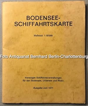 Bild des Verkufers fr Bodensee-Schiffahrtskarte (Blatt 1 und Blatt 2 cplt. montiert in einer Mappe) zum Verkauf von Antiquariat Bernhard