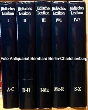 Bild des Verkufers fr Jdisches Lexikon. Ein enzyklopdisches Handbuch des jdischen Wissens in vier Bnden (Band 1, 2, 3 und 4 cplt.) zum Verkauf von Antiquariat Bernhard