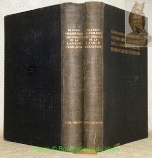 Bild des Verkufers fr Grammaire historique de la langue franaise. Tome premier, troisime dition revue et augmente. Tome deuxime. (2 Volumes). zum Verkauf von Bouquinerie du Varis