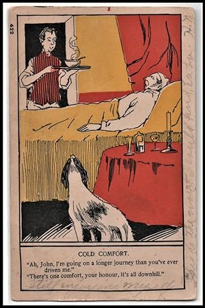 Seller image for deathbed postcard: Cold Comfort for sale by Mobyville