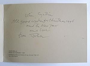 Christmas and New Years card from John Wells to Colin and Celia (Orchard) for 1996.