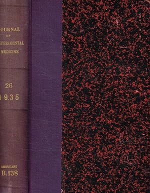 Bild des Verkufers fr The tohoku journal of experimental medicine vol.26, 1935 zum Verkauf von Biblioteca di Babele