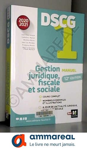 Seller image for DSCG 1 - Manuel et applications - Millsime 2020-2021 for sale by Ammareal