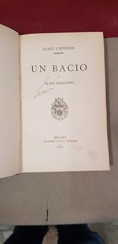 Immagine del venditore per Un bacio ed altri racconti venduto da LIBRERIA XODO