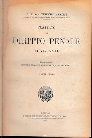 Trattato di Diritto Penale Italiano, vol. 6